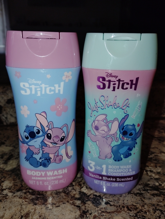 Disney Other - Disney Stitch Jasmine Scented Body Wash Three And One Vanilla New Set